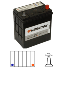 HANKOOK (SALE) MF40B19L | NS40ZLX AUTOMOTIVE BATTERY