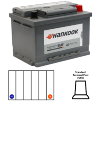 HANKOOK (SALE) MF55457 | DIN53LX AUTOMOTIVE BATTERY