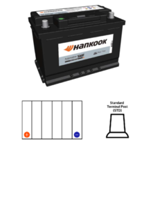 HANKOOK (SALE) MF57413 | DIN65RHX AUTOMOTIVE BATTERY