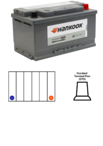 HANKOOK (SALE) MF57539 | DIN75LX AUTOMOTIVE BATTERY