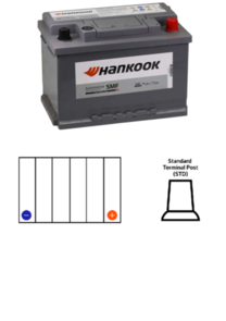 HANKOOK (SALE) MF57412 | DIN65LHX AUTOMOTIVE BATTERY