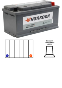 HANKOOK (SALE) MF58515 | DIN85LX AUTOMOTIVE BATTERY