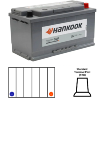 HANKOOK (SALE) MF60038 | DIN85 AUTOMOTIVE BATTERY