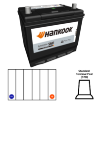 HANKOOK (SALE) MF85-500 | 67EF AUTOMOTIVE BATTERY