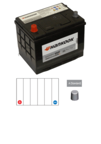 HANKOOK BATTERY MF85R-500 | 67EFR AUTOMOTIVE BATTERY