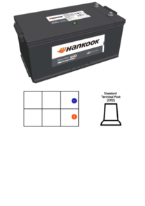 HANKOOK (SALE) SHD68032 | DIN180 COMMERCIAL BATTERY