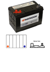 HANKOOK BATTERY DC27MF | N70T DEEP CYCLE BATTERY
