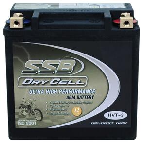 SSB MOTORCYCLE AND POWERSPORTS BATTERY AGM 12V 12AH 300CCA BY SSB ULTRA HIGH PERFORMANCE  DRY CELL