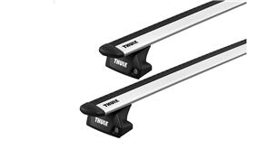 THULE FORD FOCUS WAGON [ 2011-2018 ] FLUSH RAILS - WINGBAR EVO ROOF RACK - SILVER