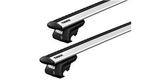 THULE CITROEN NEMO [ 2008 ONWARDS ] RAISED RAILS - WINGBAR EVO ROOF RACK - SILVER