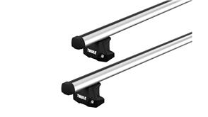 THULE BMW IX [ 2022 ONWARDS ] FIXED POINT - PRO BAR ROOF RACK - SILVER