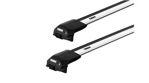 THULE SUBARU XV [ 2012-2017 ] RAISED RAILS - WINGBAR EDGE EVO ROOF RACK - SILVER