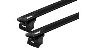 THULE ALFA ROMEO STELVIO [ 2017 ONWARDS ] FLUSH RAILS - WINGBAR EVO ROOF RACK - BLACK