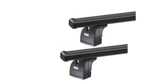 THULE CITROEN JUMPY [ 2016 ONWARDS ] FIXED POINT - SQUARE BAR ROOF RACK - BLACK