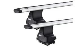 THULE HONDA ODYSSEY [ 2009-2013 ] NORMAL ROOF - WINGBAR EVO ROOF RACK - SILVER