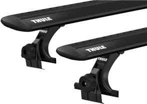 THULE DAIHATSU HANDIVAN [ 1984-1985 ] GUTTER MOUNT - WINGBAR EVO ROOF RACK - BLACK