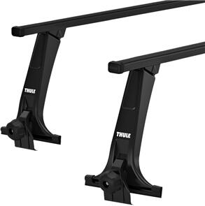 THULE NISSAN PATROL (SWB) [ 1980-1995 ] GUTTER MOUNT - SQUARE BAR ROOF RACK - BLACK