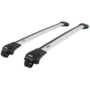 THULE PEUGEOT 207 WAGON [ 2006 ONWARDS ] RAISED RAILS - WINGBAR EDGE ROOF RACK - SILVER