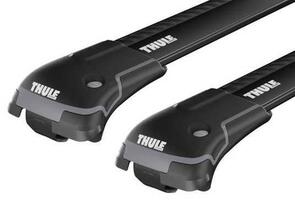 THULE NISSAN NAVARA CREW CAB [ 2005-2015 ] RAISED RAILS - WINGBAR EDGE ROOF RACK - BLACK