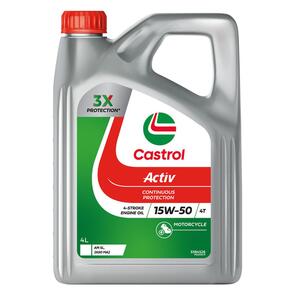 CASTROL 15W50 - ACTIV 4T - 4L