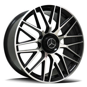 REPLICA 1762 | MERCEDES GLOSS BLACK MACHINED FACE