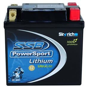 SSB MOTORCYCLE AND POWERSPORTS LITHIUM ION PHOSPHATE BATTERY 12V 290CCA BY SSB HIGH PERFORMANCE