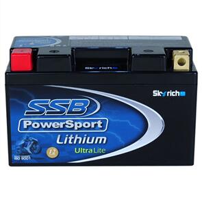SSB MOTORCYCLE AND POWERSPORTS BATTERY LITHIUM ION PHOSPHATE 12V 190CCA BY SSB HIGH PERFORMANCE