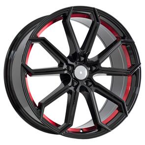 LIMITED 1741 GLOSS BLACK RED INNER LIP