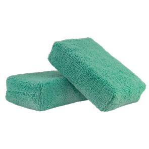 CHEMICAL GUYS APPLICATOR - MICROFIBER GREEN (2 PACK)
