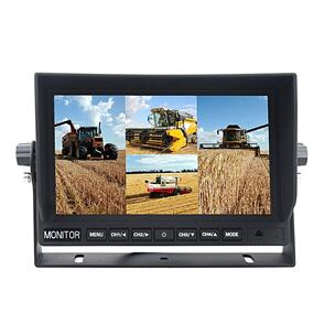 MONGOOSE 7" AHD - 1080P - QUAD MONITOR - 4 CAMERA INPUT