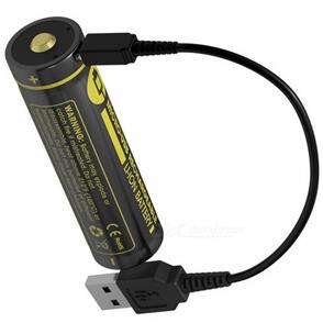 NITECORE LI-ION USB RECHARGEABLE BATTERY 18650 (2600MAH)