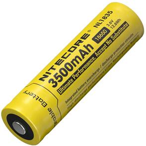 NITECORE LI-ION RECHARGEABLE BATTERY 18650 (3.6V 3500MAH)