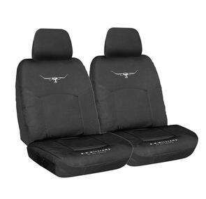 R.M.WILLIAMS RMW CANVAS SEAT COVERS BLACK SIZE 30
