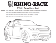 RHINO-RACK RTS551 RTS TRACKS 1317MM (PAIR)