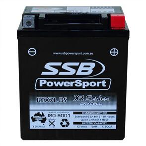 SSB MOTORCYCLE AND POWERSPORTS BATTERY (YTX7L-BS) AGM 12V 6AH 175CCA BY SSB HIGH PERFORMANCE