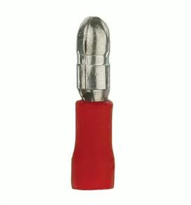 EDS TERMINAL BULLET MALE RED PER 100