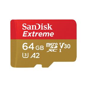 SANDISK EXTREME MICRO SDXC 64GB UP TO 170MB/S CLASS 10 A2 V30