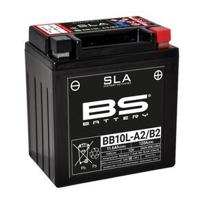 BS BATTERY BS SLA BATTERY BB10L-A2/B2 (FA) (YB10L-A2/B2) [WITH ACID] 4/CTN