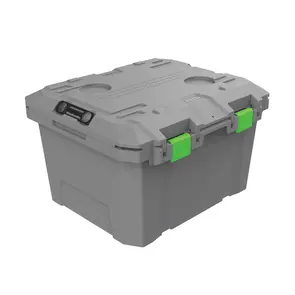 TRED OUTDOORS TRED GT STORAGE BOX 65L - MID - GREY WITH GREEN