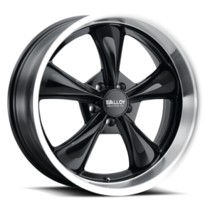 ALLOY CREATIONS AC505 GLOSS BLACK W/ MACHINED LIP