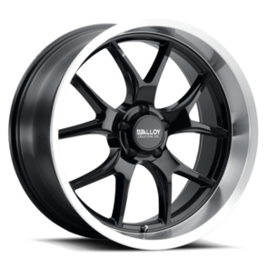 ALLOY CREATIONS AC525 GLOSS BLACK W/ MACHINED LIP