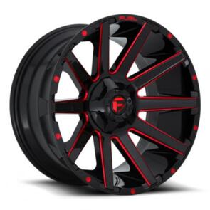 FUEL D643 | CONTRA BLACK MILLED RED