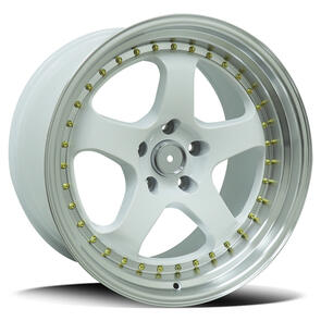 DIEZEL 8M55 WHITE MACHINED LIP GOLD RIVETS