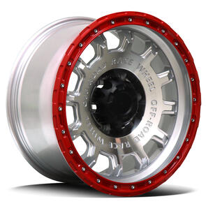 DIEZEL FBX034-7 MACHINED FACE RED LIP SILVER RIVETS