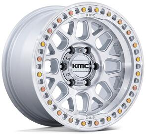KMC XD KM549 | GRS GLOSS SILVER MACHINED FACE