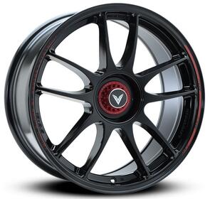LENSO VNK | SUPER-GT VENOM GLOSS BLACK RED STRIPE
