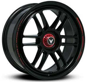 LENSO VNR | SUPER-GT VENOM GLOSS BLACK RED CAP