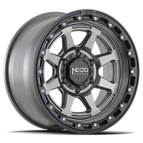 NEGU N08 | NEGU-8 MATTE GUNMETAL SATIN BLACK LIP