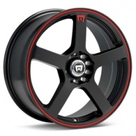 MOTEGI MR116 MATTE BLACK RED STRIPE