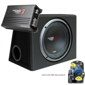 CERWIN VEGA PACKAGE #1 - XE10SV 10" 800W SUB + XED3001D 1CH 400W AMP & WIRING KIT COMBO DEAL